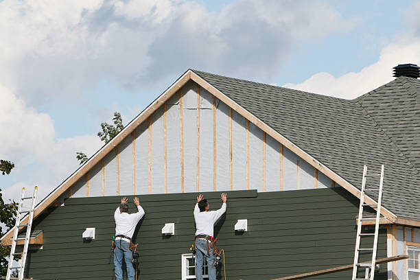 Professional Siding technician working in Mocksville, NC